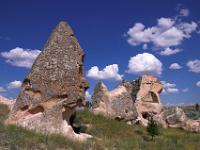 Kriegergesicht aus Stein bei Açıksaray
